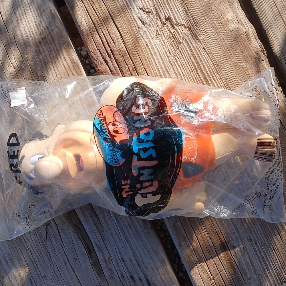 Vintage 1994 Hanna Barbera The Flintstones Fred 13" Doll Soft Body/Hard Head New